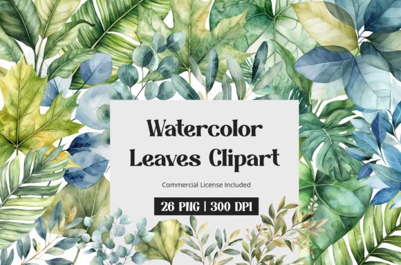 Download Watercolor Leaves Clipart - Watercolor Collection