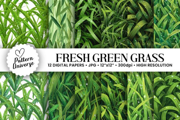 Download Fresh Green Grass Digital Papers - Fresh green Collection
