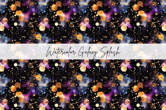 Download Watercolour Galaxy Seamless Pattern Tile - Seamless pattern tile Collection