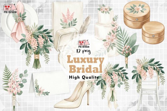 Download Luxury Watercolor Bridal PNG - Watercolor Collection