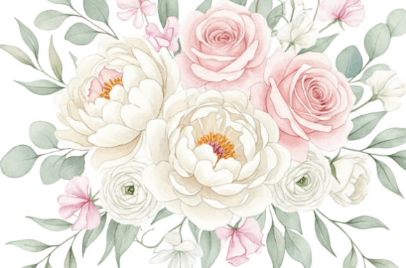 Download Elegant Watercolor Bridal Bouquet Collec - Watercolor Collection