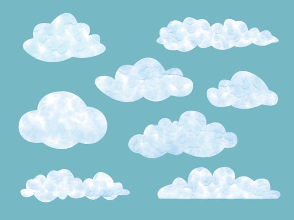 Download Watercolor Clouds - Watercolor Collection