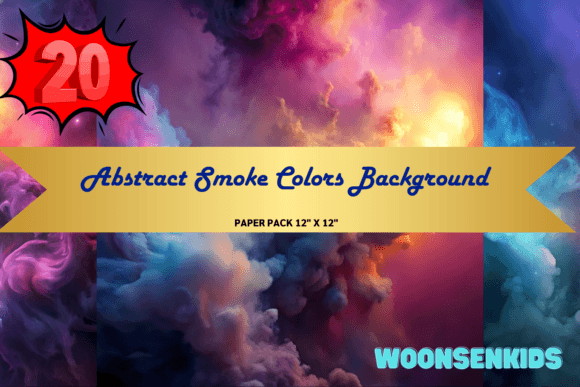 Download Top Abstract Smoke Colors Background Watercolor Png Kdp Digital Paper - Watercolor Collection