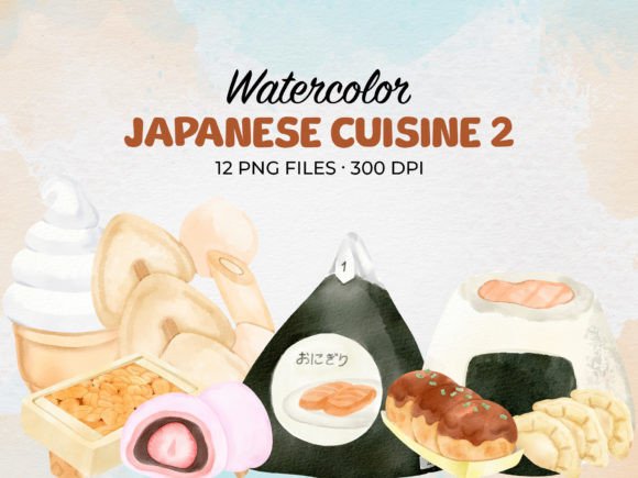 Download Watercolor Japanese Cuisine - Watercolor Collection