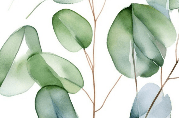 Download Soft Green Watercolor Leaves Pattern Col - Watercolor Collection