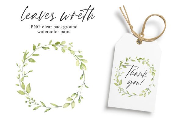Download Watercolor Leaves Wreath, Leaf Frame. - Watercolor Collection