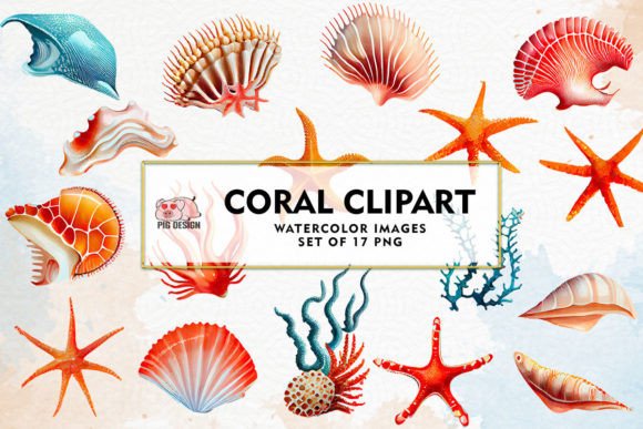 Download Coral Watercolor Sublimation Clipart - Watercolor Collection