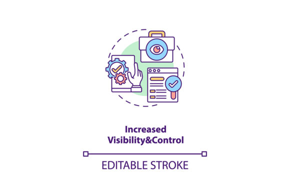 Download Increased Visibility and Control Icon - Visibility Collection