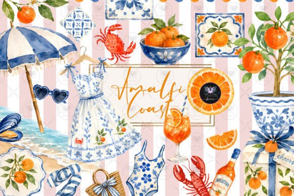Download Amalfi Coast Summer Clipart - Coast Collection
