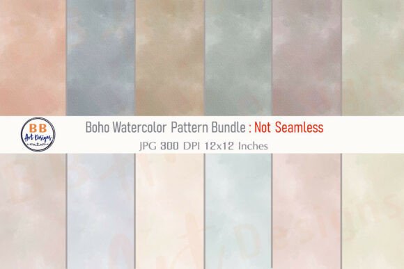 Download Watercolor Boho Pattern Background Paper - Boho pattern Collection