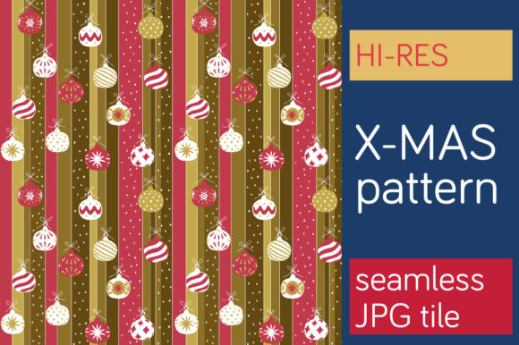 Download Xmas Seamless Pattern Tile - Gold - Seamless pattern tile Collection