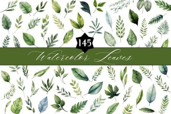 Download Watercolor Leaves Bundle - Watercolor Collection