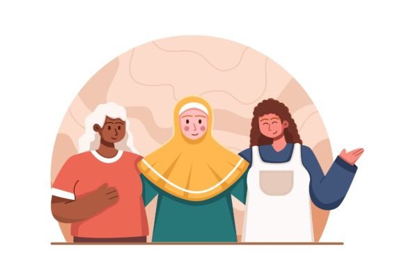 Download Friendly  Group of Women with Diversity - Premium Resources