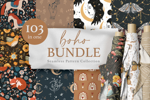 Download Seamless Boho Pattern Bundle - Boho pattern Collection