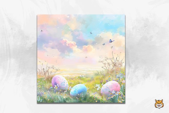 Download Easter Eggs Watercolor Pastel Background - Watercolor Collection
