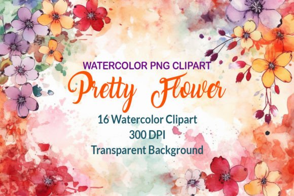 Download Pretty Watercolor Flower Clipart - Watercolor Collection