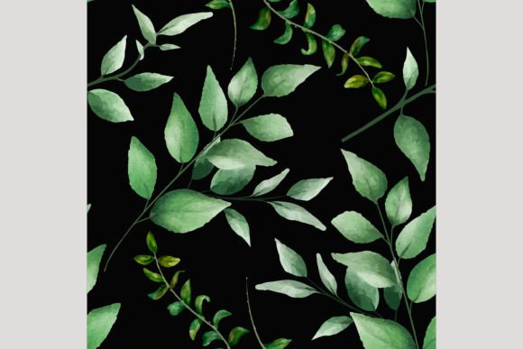 Download Beautiful Watercolor Leaves Pattern - Watercolor Collection