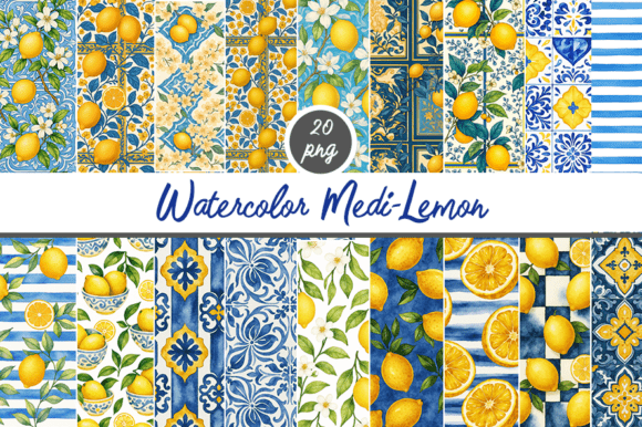 Download Mediterranean Summer Watercolor Clipart - Watercolor Collection