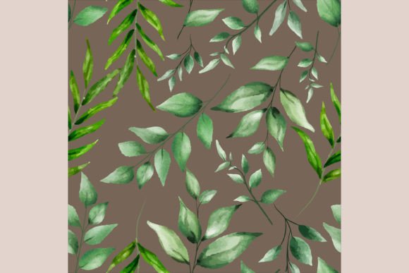 Download Beautiful Watercolor Leaves Pattern - Watercolor Collection