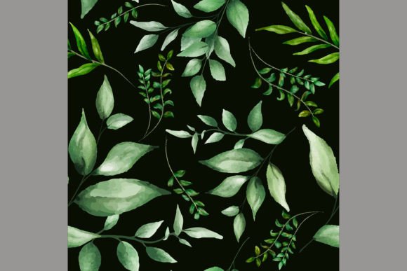 Download Beautiful Watercolor Leaves Pattern - Watercolor Collection