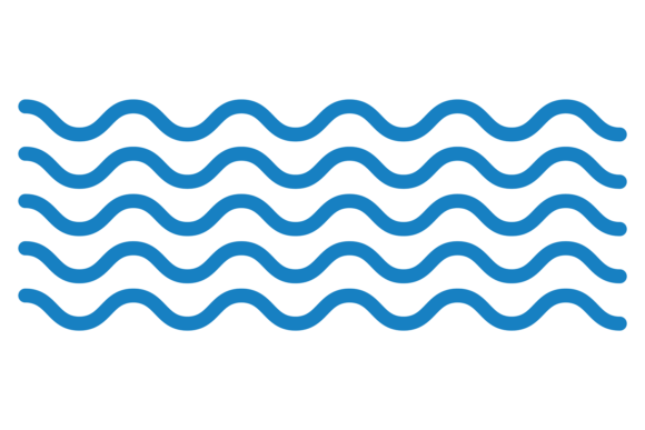 Download Wavy Lines. Blue Smooth Curvy Parallel O - Blue Collection