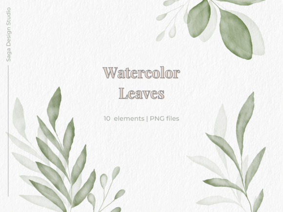Download Watercolor Leaves and Greenery. - Watercolor Collection