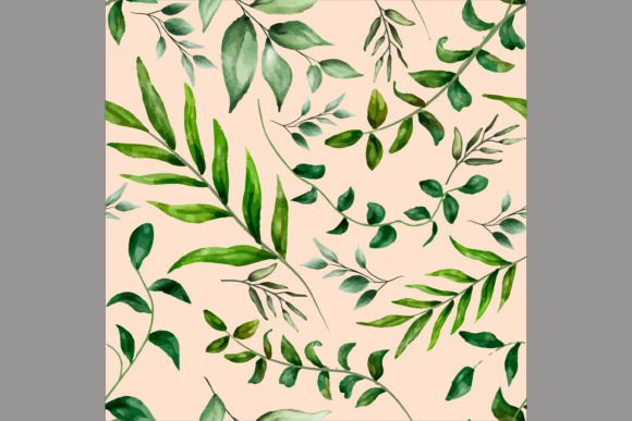 Download Beautiful Watercolor Leaves Pattern - Watercolor Collection
