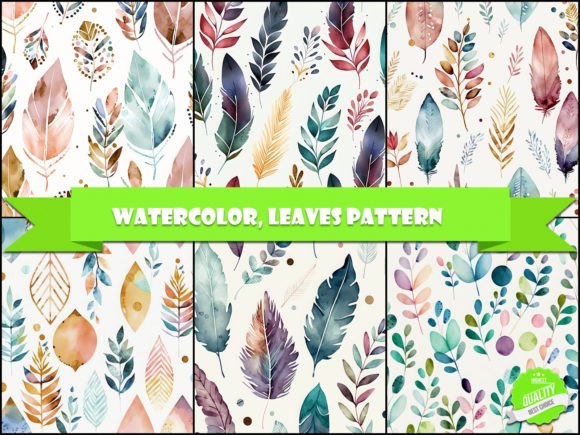 Download Watercolor, Leaves Pattern - Watercolor Collection