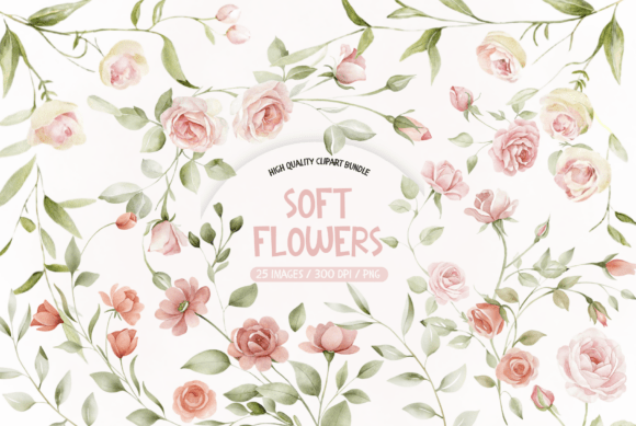 Download Soft Pink Watercolor Flowers - Watercolor Collection