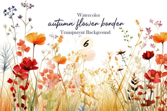 Download Watercolor Fall Autumn Flower Garden Png - Watercolor Collection